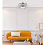 3_Elegant Lighting Mila 20" Black and Crystal Semi-Flush Ceiling Light more views