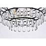 5_Elegant Lighting Mila 20" Black and Crystal Semi-Flush Ceiling Light more views