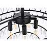 7_Elegant Lighting Mila 20" Black and Crystal Semi-Flush Ceiling Light more views