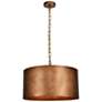 1_Elegant Lighting Miro 20" Wide Brass Finish Drum Pendant