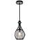 Elegant Lighting Miya 6 3/4" Wide Black Gourd Cage Mini Pendant