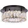 Thumbnail2 of Elegant Lighting Monroe 12" LED Black Finish Flush Mount Ceiling Light