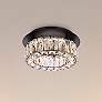 Thumbnail1 of Elegant Lighting Monroe 12" LED Black Finish Flush Mount Ceiling Light