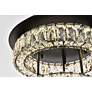 7_Elegant Lighting Monroe 18" Black and Crystal 2-Tier LED Ceiling Light more views