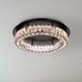 1_Elegant Lighting Monroe 22" Led Single Flush Mount In Black
