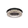 4_Elegant Lighting Monroe 22" Led Single Flush Mount In Black more views