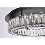 7_Elegant Lighting Monroe 22" Led Single Flush Mount In Black more views