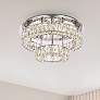 1_Elegant Lighting Monroe 22" Wide Chrome Crystal LED Ceiling Light