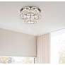 3_Elegant Lighting Monroe 22" Wide Chrome Crystal LED Ceiling Light more views