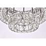 5_Elegant Lighting Monroe 22" Wide Chrome Crystal LED Ceiling Light more views