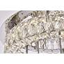 6_Elegant Lighting Monroe 22" Wide Chrome Crystal LED Ceiling Light more views
