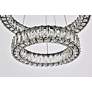 5_Elegant Lighting Monroe 24" Black Crystal 2-Ring LED Pendant Light more views