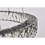 7_Elegant Lighting Monroe 24" Black Crystal 2-Ring LED Pendant Light more views