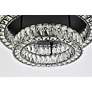 6_Elegant Lighting Monroe 26" Black and Clear Crystal LED Ceiling Light more views