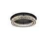 5_Elegant Lighting Monroe 26" Wide Black Crystal LED Ceiling Light more views