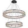 2_Elegant Lighting Monroe 28" Wide LED Crystal Double Ring Chandelier