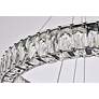 6_Elegant Lighting Monroe 28" Wide LED Crystal Double Ring Chandelier more views