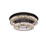 4_Elegant Lighting Monroe 30" Black Crystal LED 2-Tier Ceiling Light more views