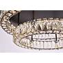 5_Elegant Lighting Monroe 30" Black Crystal LED 2-Tier Ceiling Light more views