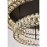 6_Elegant Lighting Monroe 33" LED Black Finish Double Tier Flush Mount more views