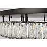 7_Elegant Lighting Monroe 33" LED Black Finish Double Tier Flush Mount more views