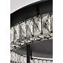 Elegant Lighting Monroe 33" LED Black Finish Double Tier Flush Mount in scene
