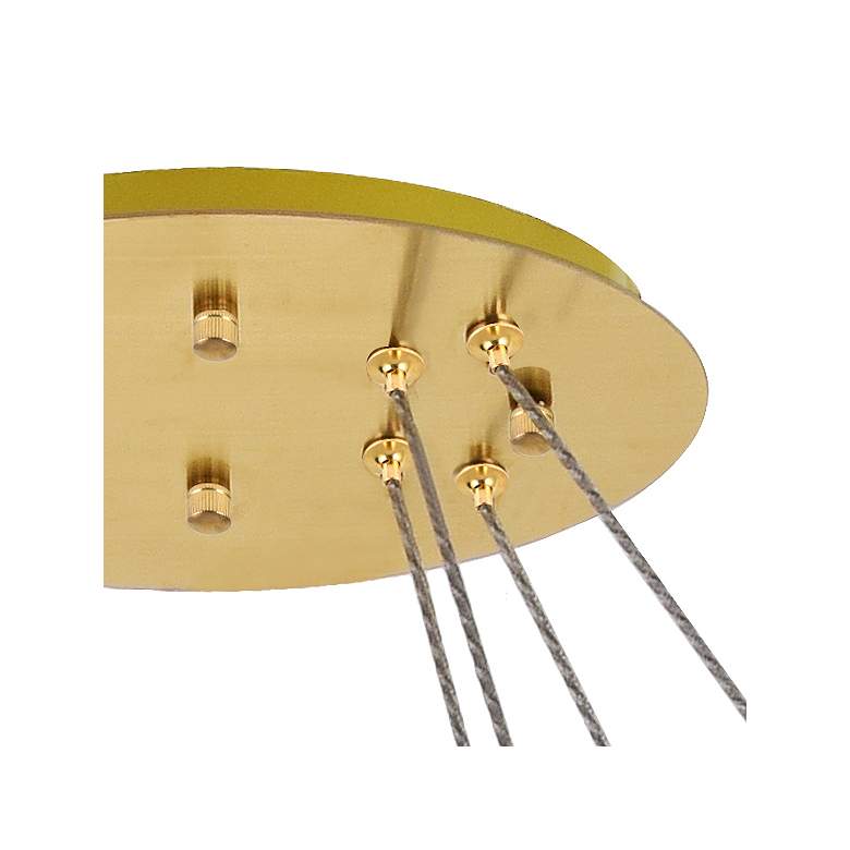 Image 6 Elegant Lighting Monroe 41" Gold and Crystal Oval Tiers LED Chandelier more views