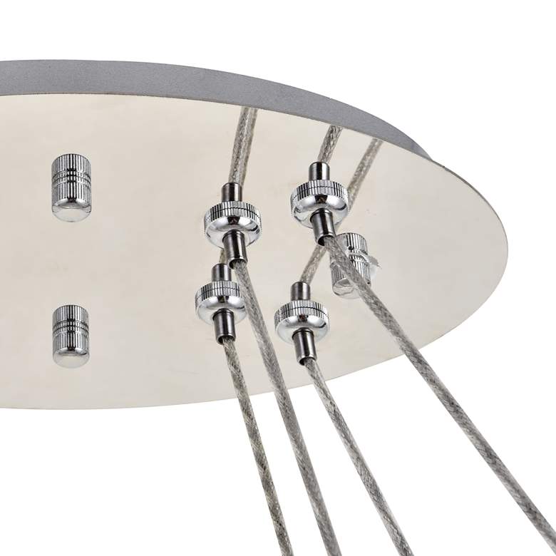 Image 6 Elegant Lighting Monroe 41" Modern Crystal LED Ring Chandelier more views
