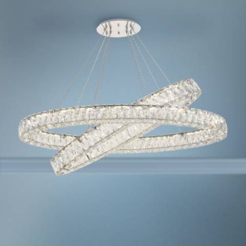 diisunbihuo Crystal Chandeliers Modern LED Rings Pendant Light Adjustable Stainless Steel Ceiling Light Fixture for Living Room Dining Room Bedroom(Multicolor,Non-dimmable or Fix Color diisunbihuo Crystal Chandeliers Modern LED Rings Pendant Light Adjustable Stainless Steel Ceiling Light Fixture for Living Room Dining Room Bedroom(Multicolor,Non-dimmable or Fix Color