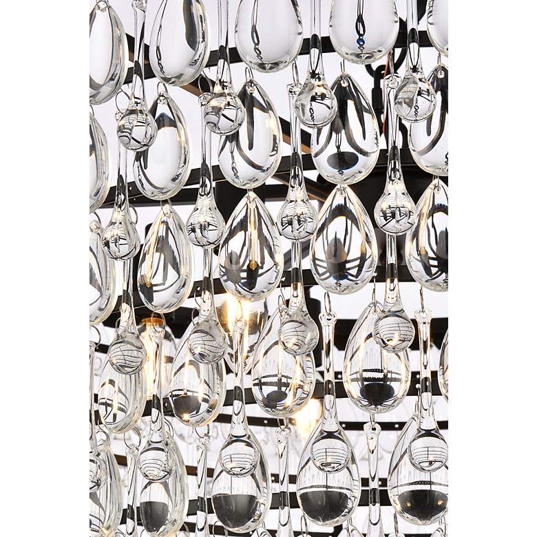 Image 6 Elegant Lighting Nordic 28" Wide 6-Light Black and Crystal Chandelier more views