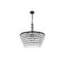 7_Elegant Lighting Nordic 28" Wide 6-Light  Black and Crystal Chandelier more views
