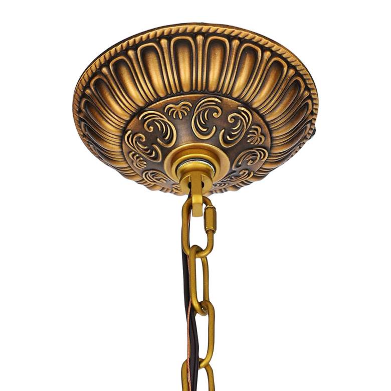 Image 4 Elegant Lighting Olivia 12 1/4" Wide French Gold Crystal Pendant Light more views