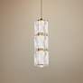 1_Elegant Lighting Polaris 2 1/4" Wide Gold and Crystal LED Mini Pendant