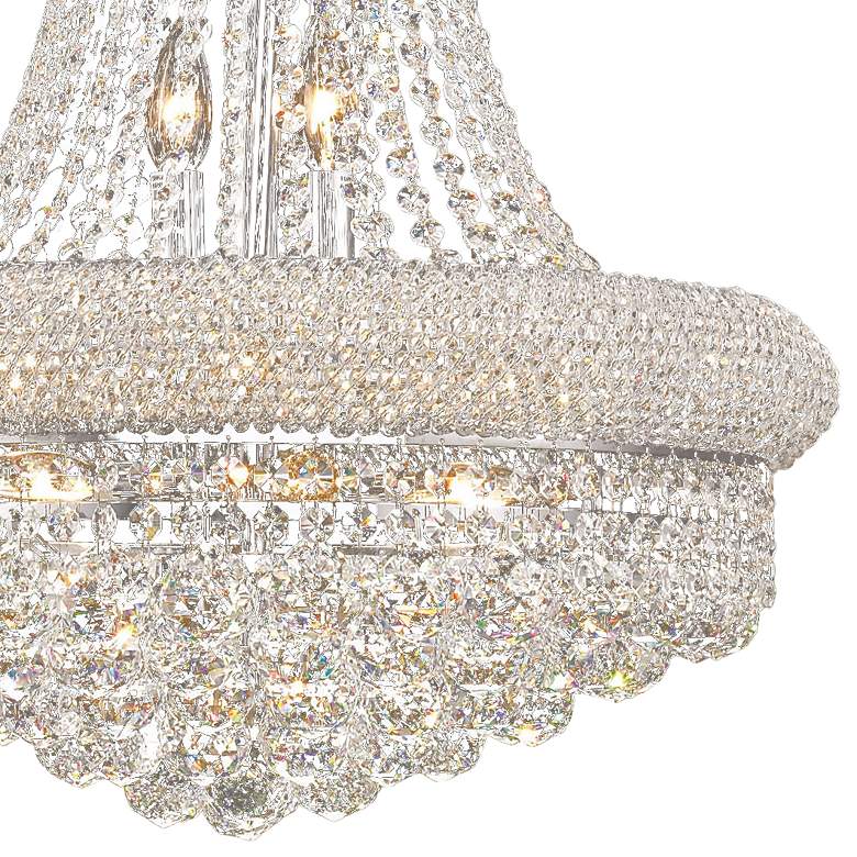 Image 4 Elegant Lighting Primo 20" Wide Chrome Crystal Chandelier more views