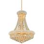 Elegant Lighting Primo 24" Traditional Gold and Crystal Chandelier