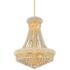 Elegant Lighting Primo 24" Traditional Gold and Crystal Chandelier
