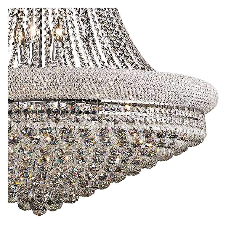 Image 3 Elegant Lighting Primo 36" Wide Chrome and Clear Crystal Chandelier more views