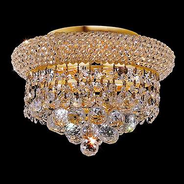 Elegant Lighting Primo Collection 3 Light Royal Cut Crystal Chandelier