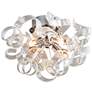 2_Elegant Lighting Ritz 14" Chrome and Glass Ribbon Modern Ceiling Light