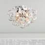1_Elegant Lighting Ritz 14" Chrome and Glass Ribbon Modern Ceiling Light