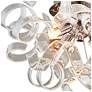 3_Elegant Lighting Ritz 14" Chrome and Glass Ribbon Modern Ceiling Light more views