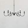 2_Elegant Lighting Rohan 42" Wide Matte Black 6-Light Chandelier