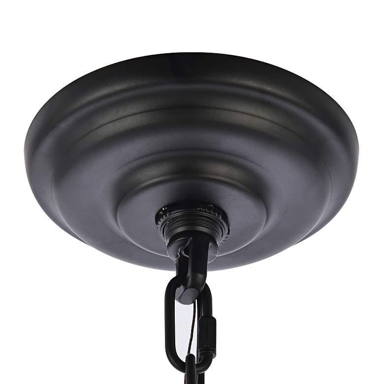 Image 5 Elegant Lighting Rohan 42" Wide Matte Black 6-Light Chandelier more views