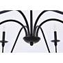 6_Elegant Lighting Rohan 42" Wide Matte Black 6-Light Chandelier more views