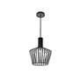 4_Elegant Lighting Ronnie 11 1/2" Mid-Century Modern Black Mini-Pendant more views