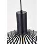 6_Elegant Lighting Ronnie 11 1/2" Mid-Century Modern Black Mini-Pendant more views