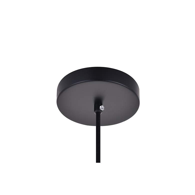Image 7 Elegant Lighting Ronnie 11 1/2" Mid-Century Modern Black Mini-Pendant more views