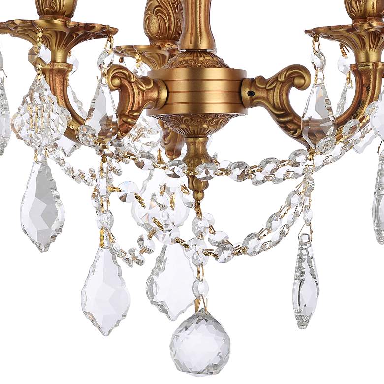 Image 2 Elegant Lighting Rosalia 13" French Gold and Crystal Ceiling Light more views