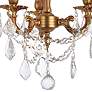 Elegant Lighting Rosalia 13" French Gold and Crystal Ceiling Light