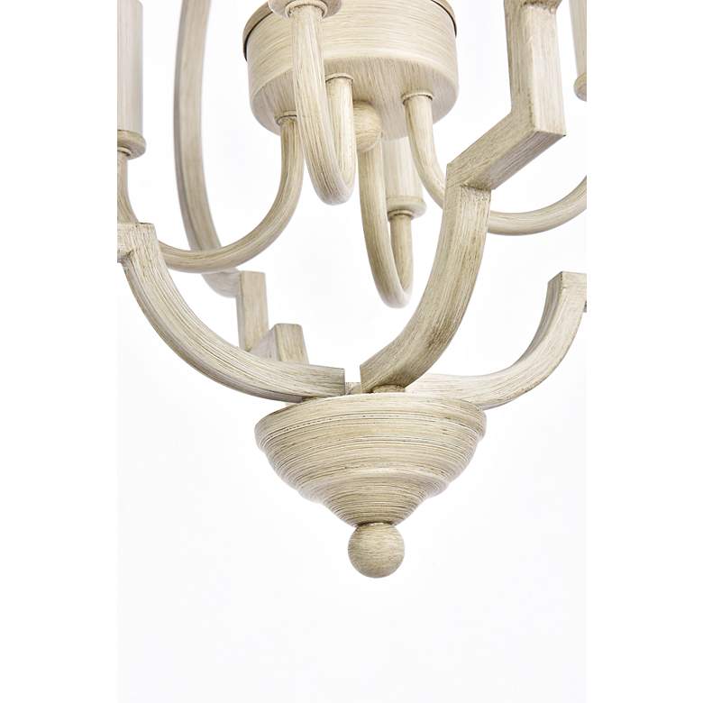 Image 5 Elegant Lighting Sandara 16" Wide Weathered Dove Finish Pendant Light more views